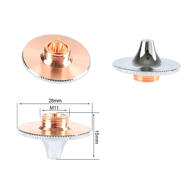 Laser High Speed Cutting Nozzle D28 Serat Laser Nozzle D32 dengan Semua Jenis Seri Pabrik Supply 4