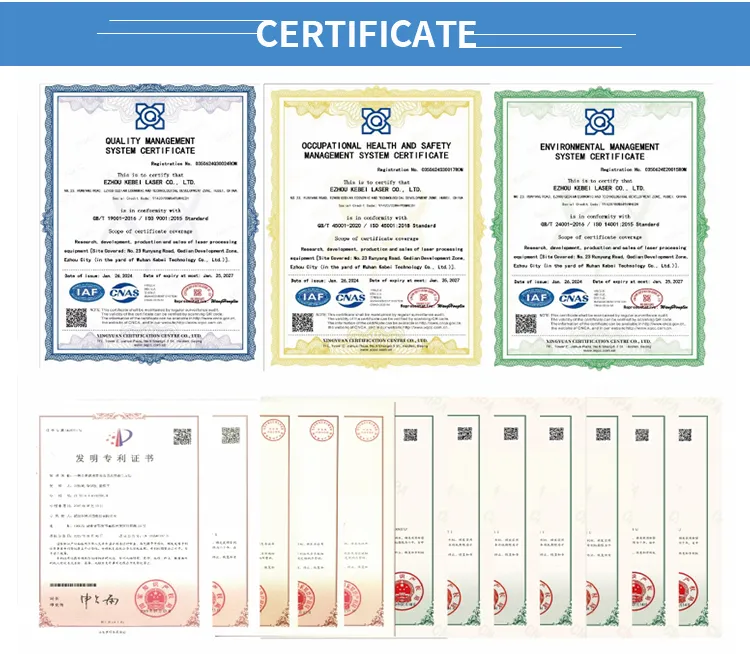 Mesin Pemotong Logam Serat Laser Piring Potong dan Keakuratan Kemulangan ± 0.02mm untuk Pemotongan Presisi Tinggi 5