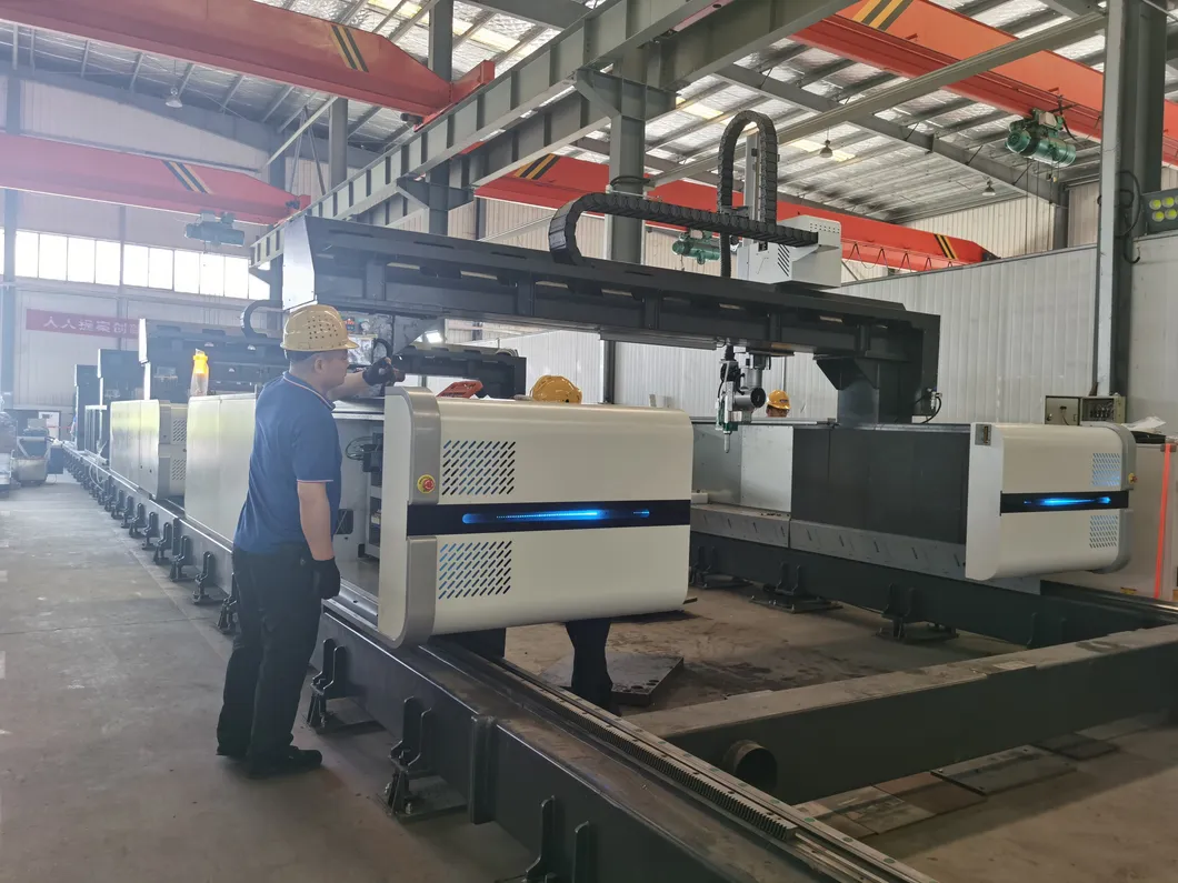 H Beam Laser Cutting Machine Mendukung Berbagai Lap Form Beveling Processes 3