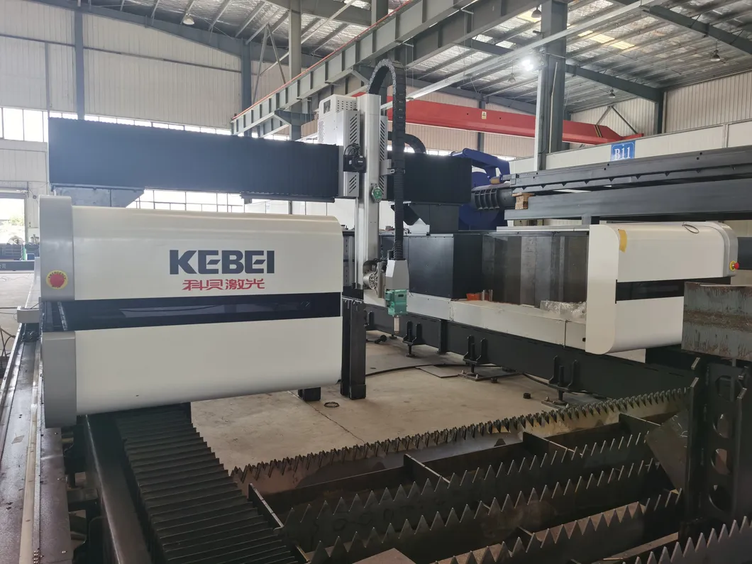 Mesin pemotong laser H Beam yang kuat dengan lebar pemotongan maksimum 1000mm AC380V 50Hz catu daya 3