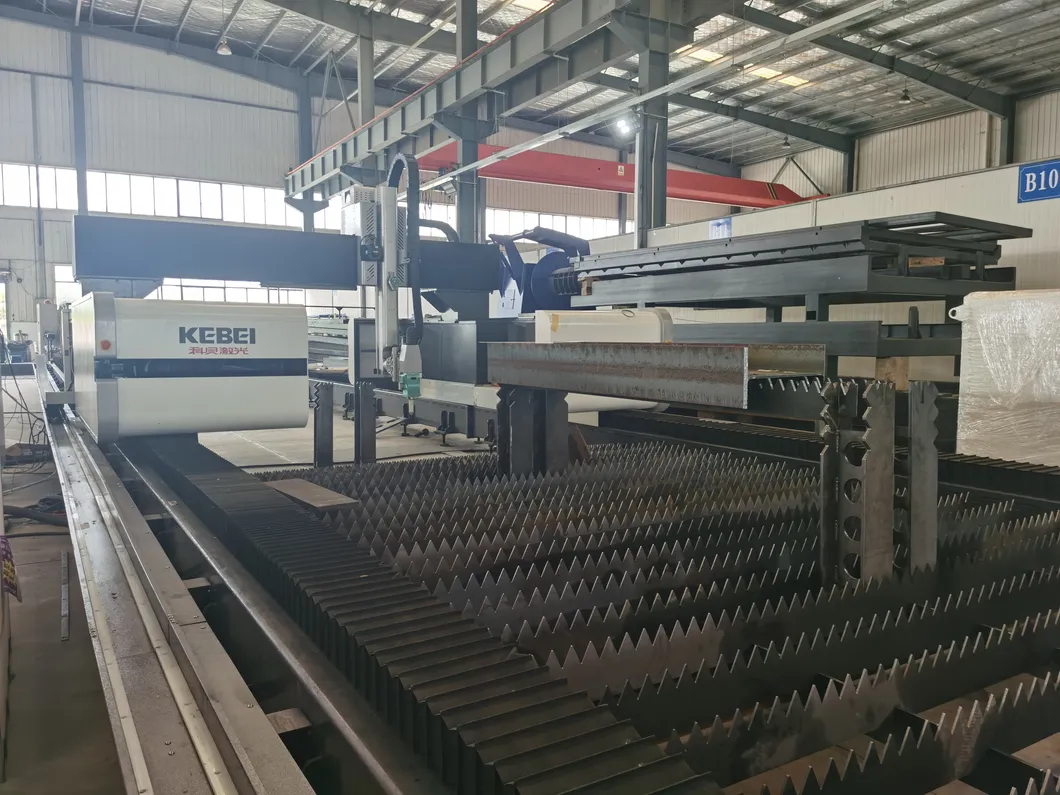 Mesin pemotong laser H Beam yang kuat dengan lebar pemotongan maksimum 1000mm AC380V 50Hz catu daya 4