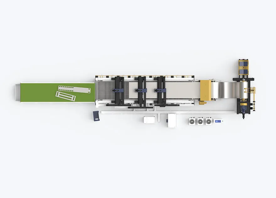 MAX Laser Source Multi Beam Winding Laser Machine dengan Lebar Pengolahan 7500mm*1700mm 3000W-6000W 2